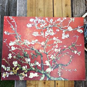 Red Blossom Tree Canvas